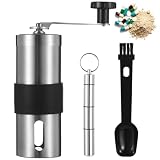 Vestamore Grinder Adjustable Manual; Includes Mill, Brush, Bottle, Crusher For Adults, Seniors, Pets