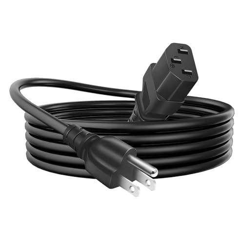 10FT AC Power Cord for ION Block Rocker ION Pathfinder 2 3 4 280 320 ION Tailgater Speakers ION Total Pa Supreme/Premier Monster Rockin Rolle 2 3 4 360 Universal 3 Prong Charging Cable Replacement