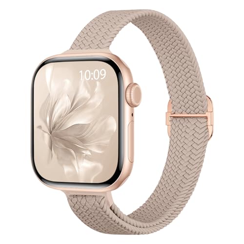 Slim Braided Nylon Solo Loop for Apple Watch 38mm-49mm
