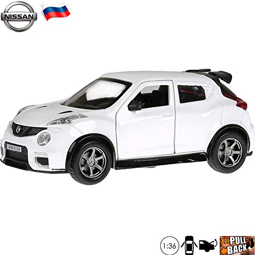 1:36 Scale Diecast Metal Model Car Nissan Juke-R 2.0 White Subcompact SUV Russian