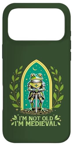 Im Not Old I'm Medieval Funny Frog Knight �t�@���^�W�[ ���[���A �X�}�z�P�[�X iPhone 17 Pro Max �p