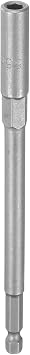 HARFINGTON Nut Driver Drill Bit 5.5mm 6-Point Socket 1/4" Hex Shank 6" Long