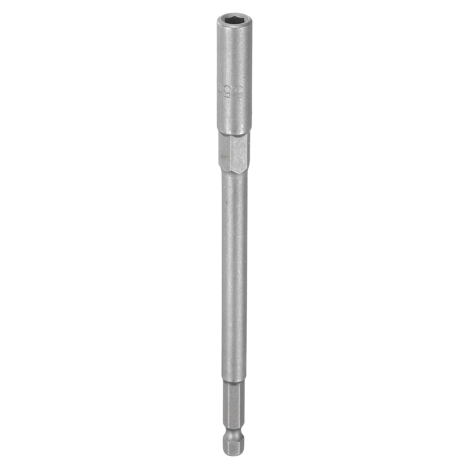 sourcing map Nut Driver Drill Bit 5.5mm Metric Impact Socket 1/4" Hex Shank 6" (150mm) Extra Long 6-Point Sockets Quick-Change CR-V Steel Bolt Setter for Power Drill Drivers