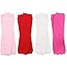juDanzy Girls solid 4 pack of baby and toddler leg warmers
