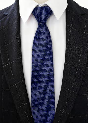Image of Barry.Wang Men 6PCS Tie Silk Gift Necktie Clip Woven Tie Sets Party | Men Tie Classic Silk Gift Necktie With Tie Clip Jacquard Woven Neck Ties 6PCS Formal Wedding