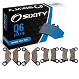Sixity Front + Rear Organic Brake Pads 2008-2013 Polaris Ranger RZR 800 Set Full Kit