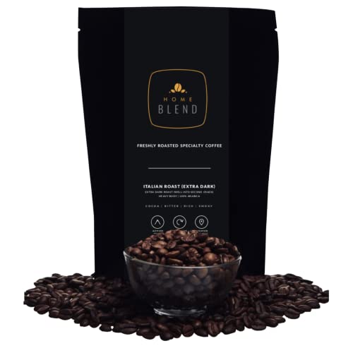 Home Blend Coffee Roasters - Italian Roast (Extra Dark) - Whole Beans or Pick Preferred Grind Size - Pack of 250g - (Pick Roast Level & Grind Size) (Moka Pot) (B0983PK88G) Amazon Price History, Amazon Price Tracker