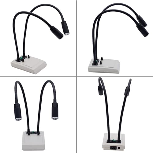 Éclairage LED double col de cygne 6W réglable pour microscope optique de laboratoire - 4