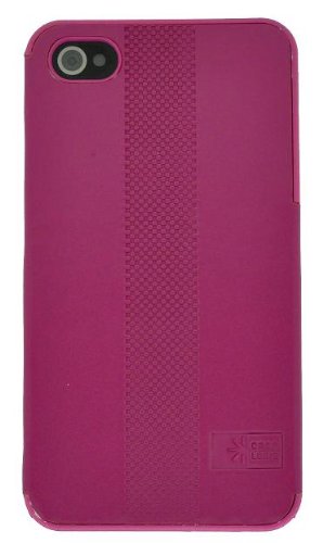 Bytech Capa de couro listrada para iPhone 4 - Capa - Embalagem de varejo - Rosa