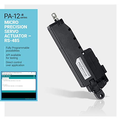 Progressive Automations 12V Micro Precision Linear Actuator (2.2 In. 3.82 Lbs.) For Position Control In Medical, Machinery Industries. Electric Servo Stroke & Innovative Dc Motor. Pa-12-22038212R #TOP4