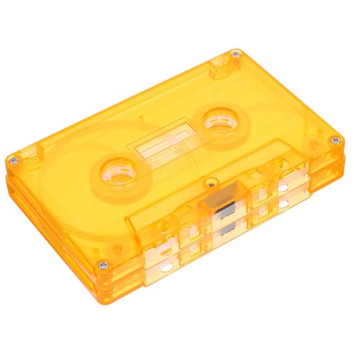 BUTIFULSIC 2pcs Vintage Clear Plastic Storage Cases for Blank Audio Cassettes Organization and Safe Supplies Storage and User Friendly Design