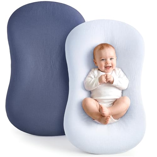 Termichy Muslin Cover for Baby Lounger: Fitted for 32x20 Baby Nest by Termichy - Used condition - US$18.04