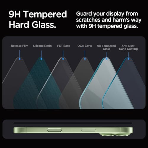 Image of Supershieldz Youtuber's Choice Series Tempered Glass Screen Protector Guard for iPhone 17 /16 Pro - 2 Pack