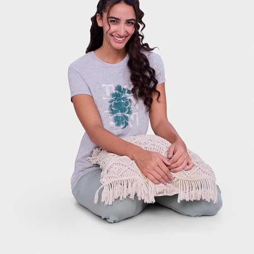 Image of Enamor Short Sleeve Crew Neck Regular Length Basic Crew T-Shirt - Slim Fit, Soft and Breathable Stretch Cotton - E147