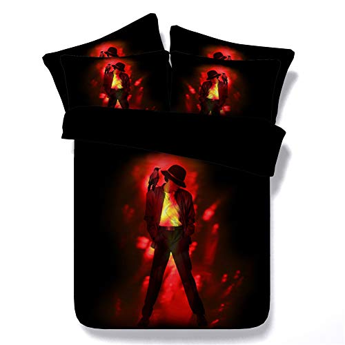 RoyalLinens Classic - Juego de cama de 3 piezas, color verde y naranja para amigos familiares (JF295, tamaño individual, 3 unidades)