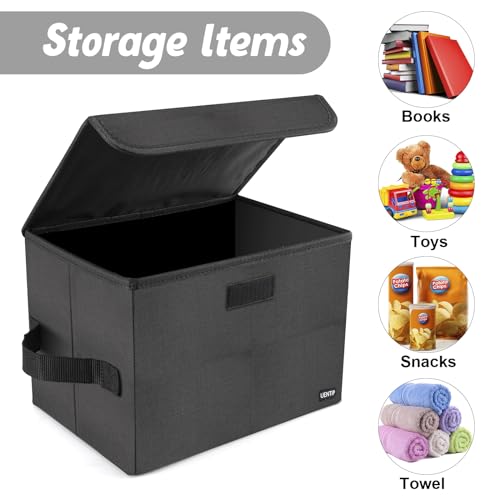 UENTIP Caixa de Armazenamento Moderno para Discos de Vinil, 17,78 cm/45 RPM, 80 Álbuns, Dobrável e E