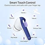 TAGRY Bluetooth Headphones True Wireless Earbuds 60H Playback LED Power Display Earphones with Wireless Charging Case IPX5 Waterproof in-Ear Ear buds with Mic for TV Smart Phone Laptop Computer Sports - Image 4