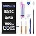 Batteria per iPhone 5S/5C, bokman 1800mAh Aumentata del 15% Li-ion Batteria di ricambio, alta capacità, ciclo 0, con strumenti di riparazione