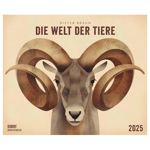 Dieter Braun: Die Welt der Tiere 2025 – Wandkalender – Format 60 x 50 cm