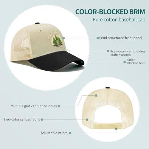 Image of OOMOO Disc Golf Snapback Cap - Distressed Mens & Womens Hat - Stupid Tree Theme