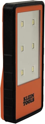 Miniatura 2 de Klein Tools 56221 - Luz LED con clip magnetizado, funciona con pilas, manos libres, brillo ajustable, naranja, para el trabajo, correr, acampar