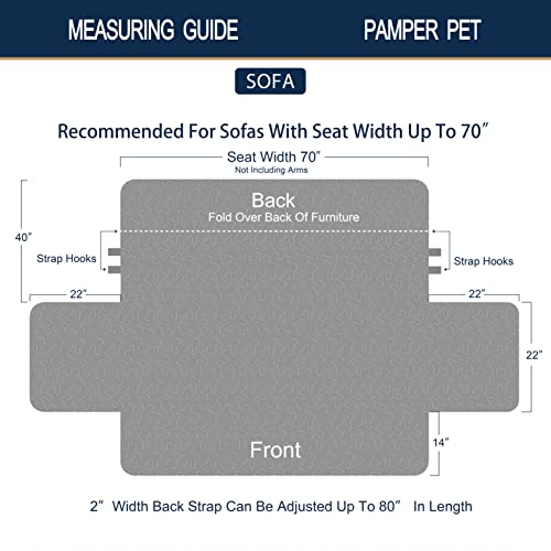 Brilliant Sunshine Traditional Rose And Sage Patchwork Couch Cover, Quilted Large Sofa Slipcover, 70" Seat Width, Slip Resistant Furniture Protector, 2" Strap, Washable Couch Cover For Dogs, Rose Sage #TOP6