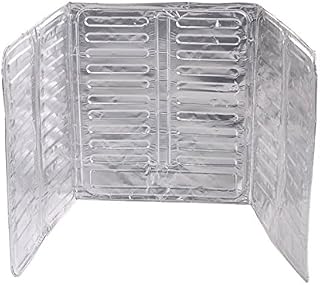 OUNONA Splash Guard Aluminum Foil Gas Stove Shield Oil Splatter Screen Kitchen Tool