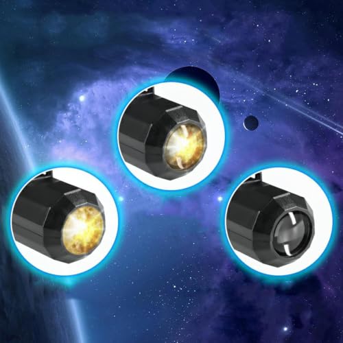 360-Degree Earth Projection Night Light, USB Star Lamp with Galaxy Display, Romantic Room Decor (2_Slide Moon) - Image 7