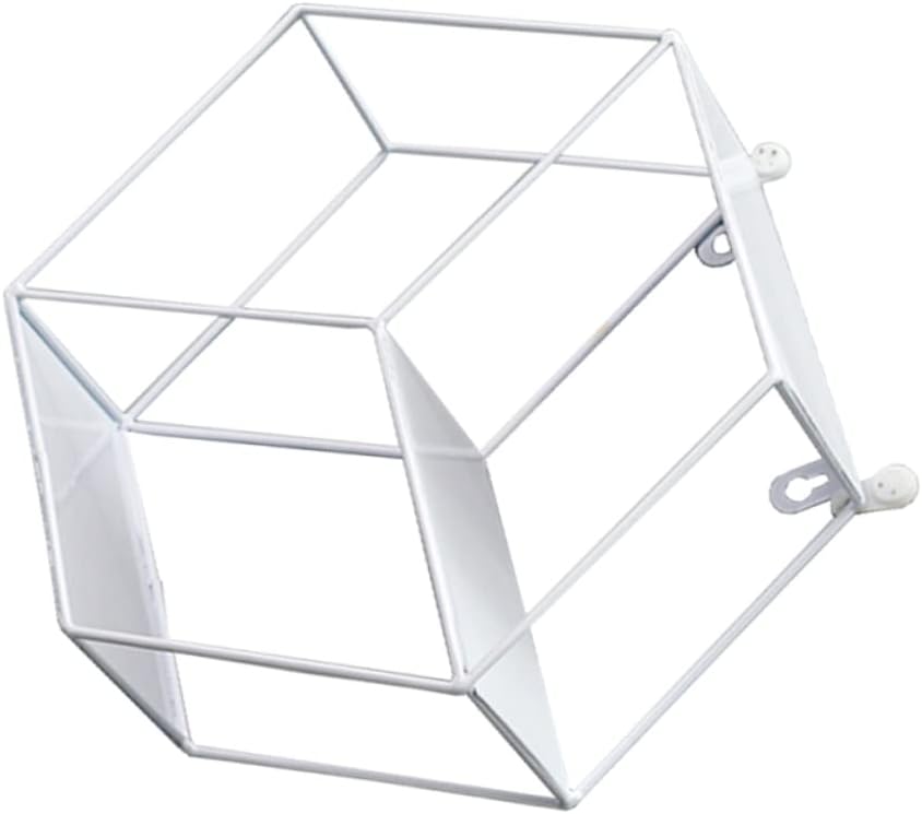 Hexagon Storage Rack White Wall Decor for Daily Storage