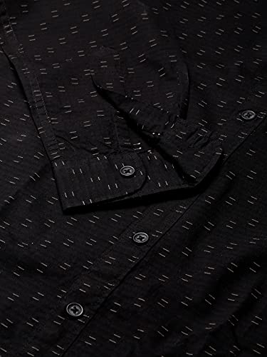 Image of Dennis Lingo Men's Dobby Print Slim Fit Cotton Casual Shirt