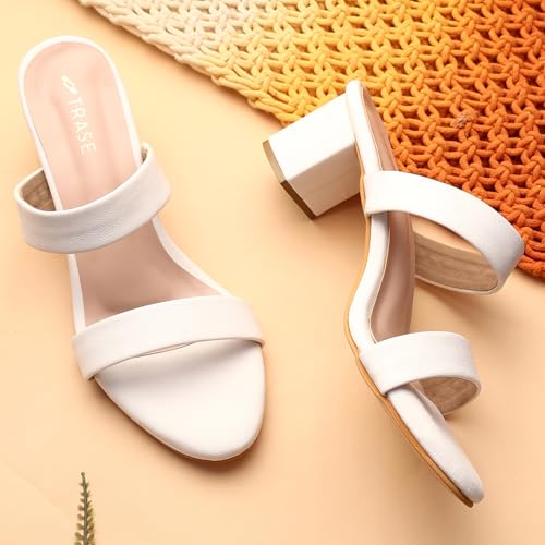 Image of TRASE Block Heels Sandals For Women, Sassy-I Stylish & Comfortable Footwear