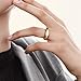 Hey Harper Gold Ring for Women - Gold Plated Stacking Waterproof & Sweatproof Jewerly Ring - Everday Non Tarnish Cute Fashion Circle Rings