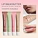 4 PCS Summer Lip Balm Tinted Lip Butter Balm - Conditioning Lip Mask,Ultra-Hydrating,Instant Moisture, Shine,Hydration - Sheer-Tinted,Soothing Lip Care - 0.5 Fl Oz (Pack of 4)