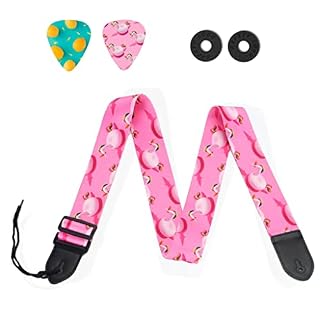 GFDFD Sangle d’épaule rose Sangle de guitare Personnalité Pick Strap Buckle Crossbody (Color : A, Size : One size) - Les Beatles, Paul McCartney, John Lennon, RIngo Starr, George Harrison
