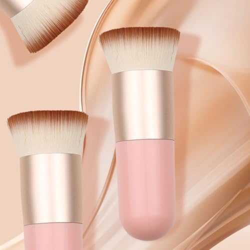 Makeup Foundation Brush with Powder Puff and Sponges, 16pcs Makeup Tool Set, Easily Blends Makeup Set for Liquid, Cream, and Powder, Reusable & Washable