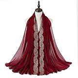 Estas bufandas de mujer están hechas de gasa, que es una tela liviana, suave al tacto y agradable para la piel.Bufanda de gasa larga bien combinada para cada temporada, ocasión y moda, ya que puede agregar más estilo y valor a cualquiera de sus prendas. Regalo para tus amigos y seres queridos.Las bufandas suaves son adecuadas para pieles sensibles, cómodas y prácticas.