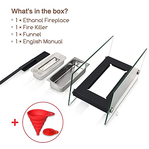 Brian & Dany Tabletop Ethanol Fireplace For Indoor/Outdoor #TOP4