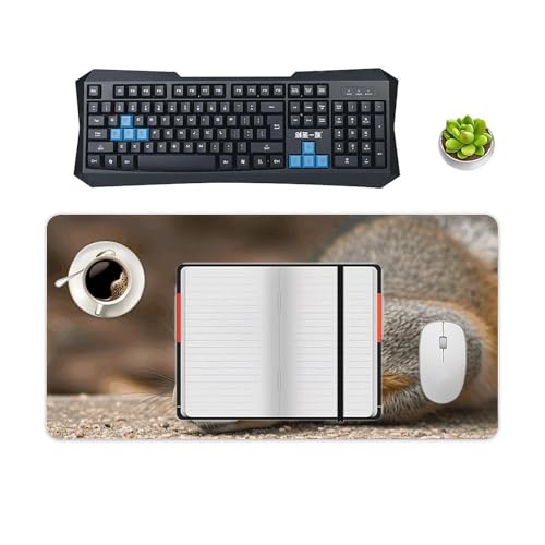 Mouse Pad grande blanco con base antideslizante miniatura 4