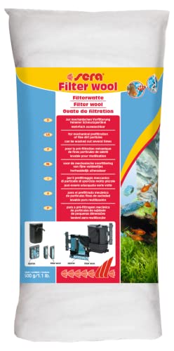 Image of sera Filter Wool 500 g, 1.1 lb. Aquarium Filter Accessories
