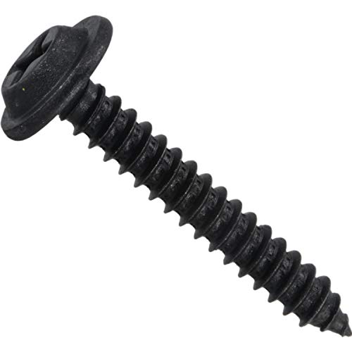 Tornillos de chapa de alta resistencia Hard-to-Find Cierre 518417 color negro premium