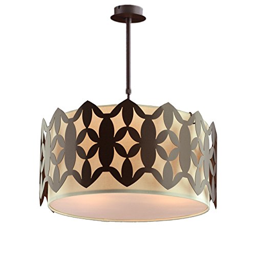Plafond d'éclairage chic marron 305/35MT pour votre salon chaleureux