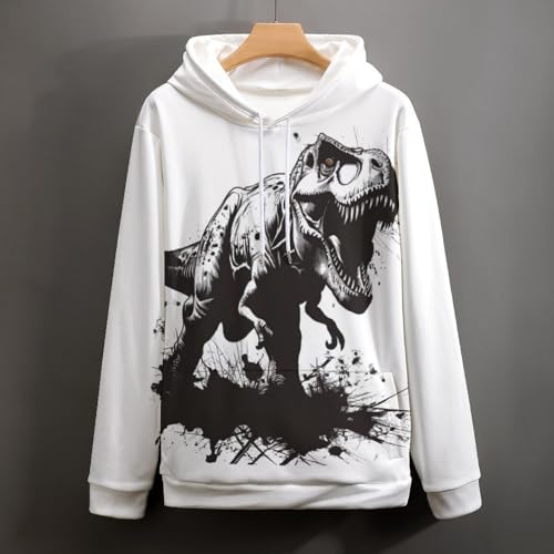 Sweatshirt dinosaure noir le pullover à manches longues idéal pour chiller - 5