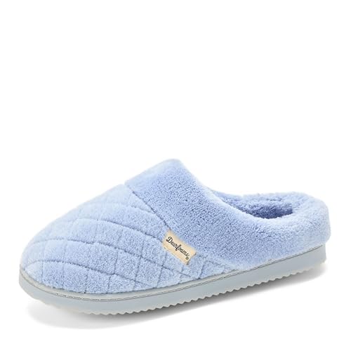 Image of Dearfoams Women's Memory Foam House Slippers - Libby Terry Clog With Wide Widths