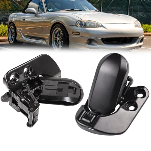 Motarithl NA01-R1-310L 1 Pair Soft Top Convertible Roof Latch Lock Left & Right Compatible With 1990-2003 Mazda Miata Replaces NA01-R1-320L