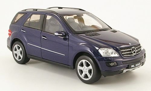 Preisvergleich Produktbild Mercedes ML 350 (W164), dkl.-blau, Modellauto, Fertigmodell, Welly 1:24