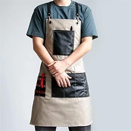 Tool Apron, Woodworking Aprons, Work Aprons Work Apron Kitchen House Cleaning Shop Baking Coffee with Tool Pocket Cooking for Men (Color : B)