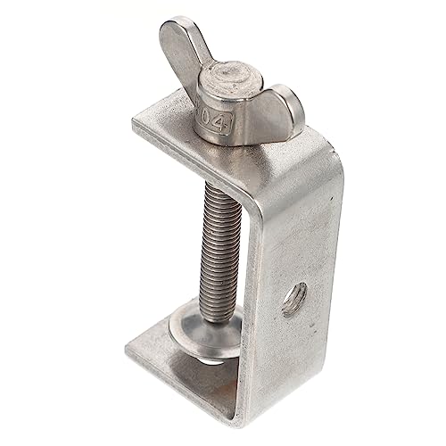 BUTIFULSIC Tiger Clip c Clip Cord Spanner Table Clamp Hand Automotive Tools Tyre Lock Brackets Canopy Clamps Screws Multi Functional Adapter f Jigs Building Tiger Clamp Silver Stainless Steel