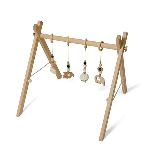 Clair De Lune Wooden Play Gym Beige
