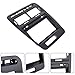 ALMULOO Double Din Radio Dash Bezel Kit Compatible with 1990-1999 Nissan 300ZX Z32 with Stock Finish ABS Plastic