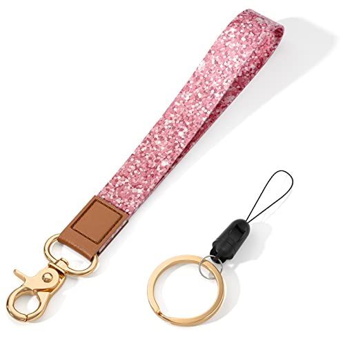 Image of Wrist Lanyard Key Chain, Wristlet Strap Keychain Holder for Women Men Car Keys Wallet Card Phone